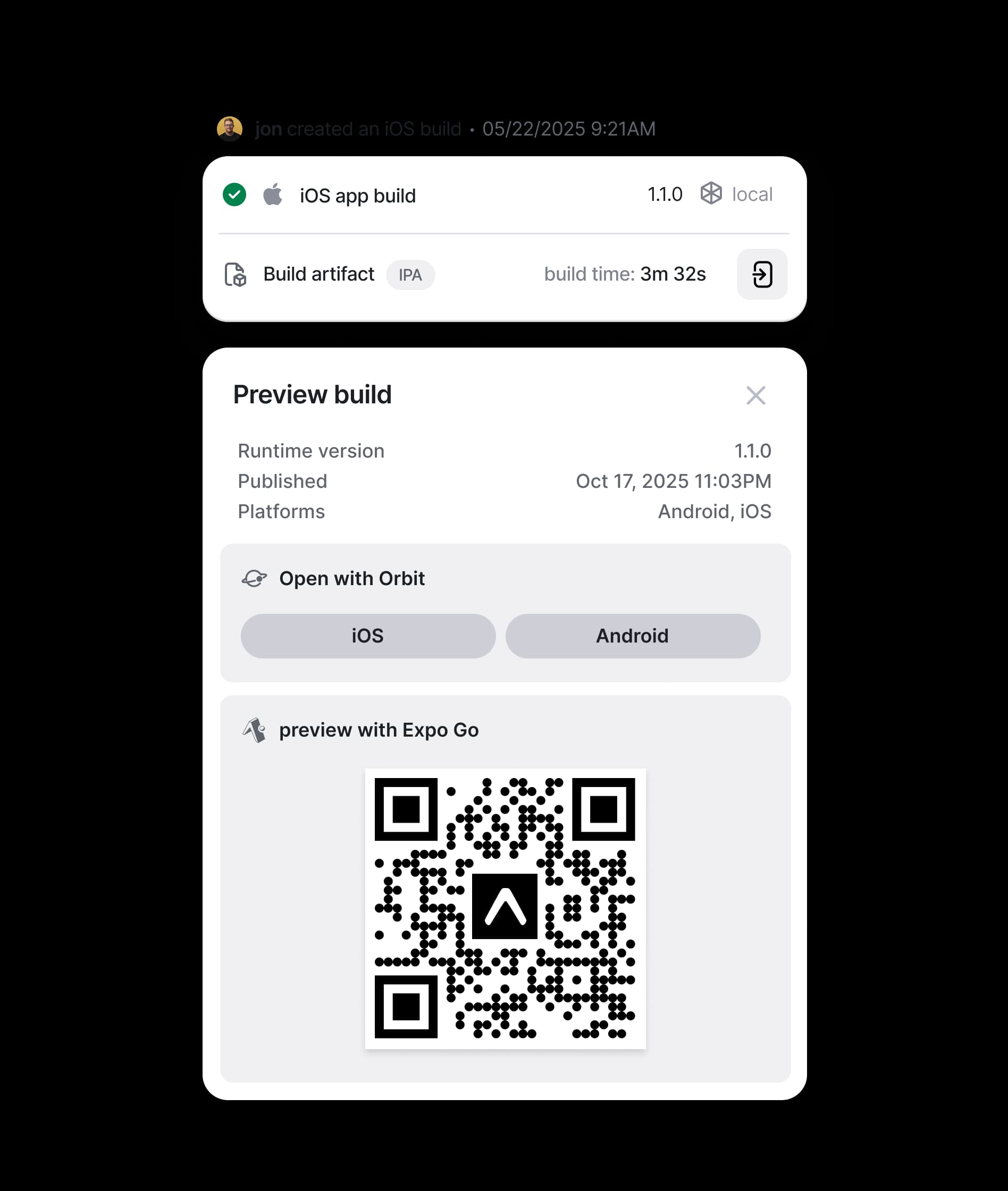 Build Dashboard Preview